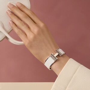 Hermes Clic Clac H Bracelet - Silver Hardware